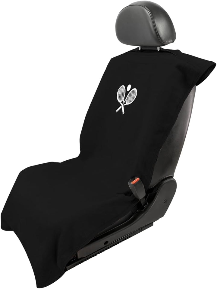 Seat Armor Seat Cover – SA100TRCQB Black 'Tennis Racquet', Black