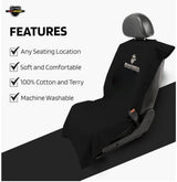 Seat Cover – U.S. Marines Design, Black