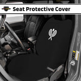 Seat Cover – SA100TRCQB Black 'Tennis Racquet', Black