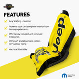 Towel2GO – Jeep Car, Yellow