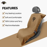 Seat Cover – SA100TRCQT Tan 'Tennis Racquet', Tan