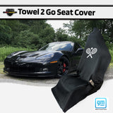 Towel2GO – Terry Velour Tennis Racquet Full, Black