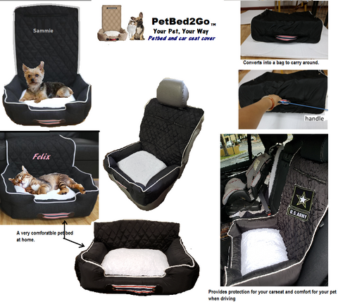 Pet bed car seat sale